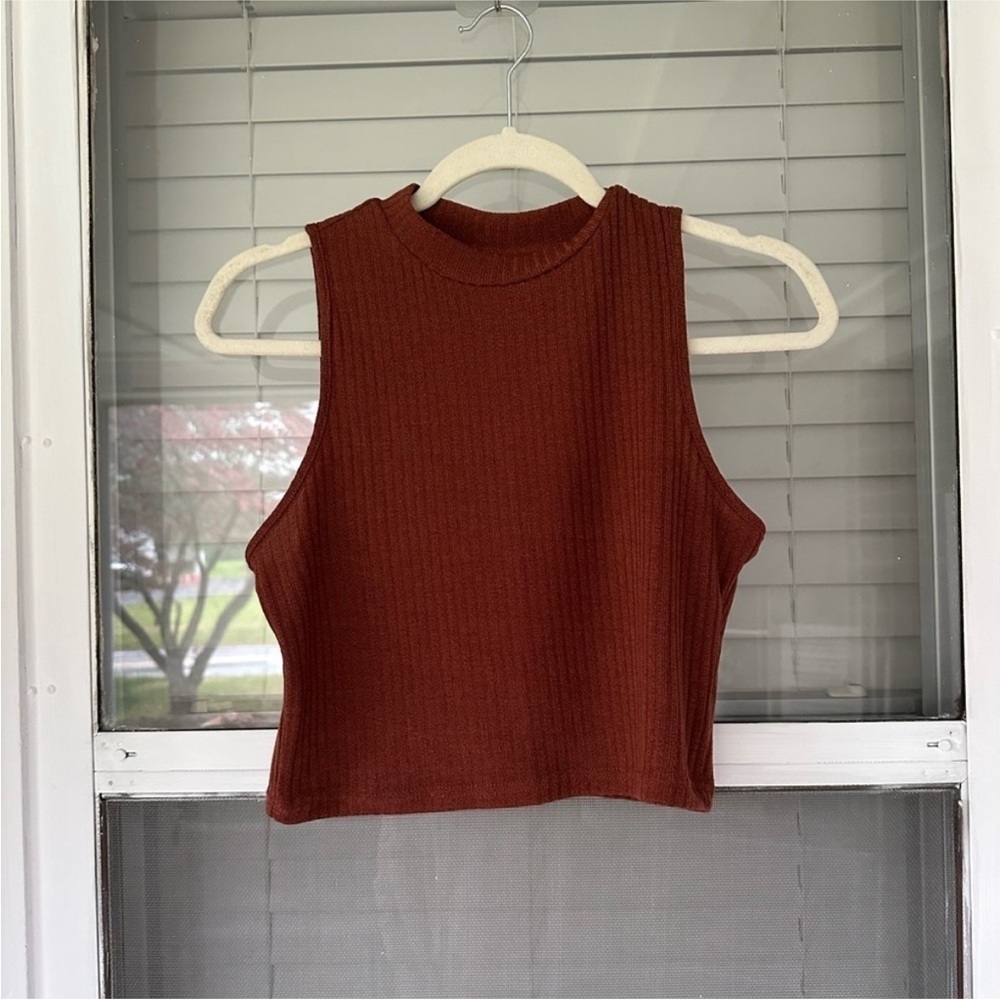 Burnt Orange Halter Tank